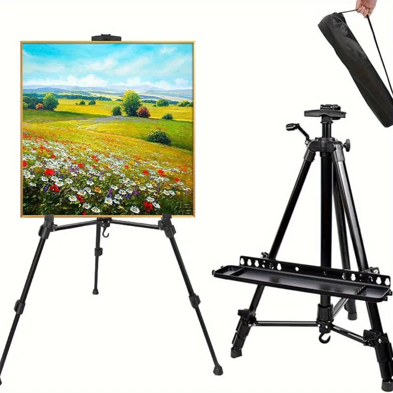Portable Foldable Easels for Beginners Art Students Adjustable Stand Suitable for Artist Outdoor Painting Art Supplies