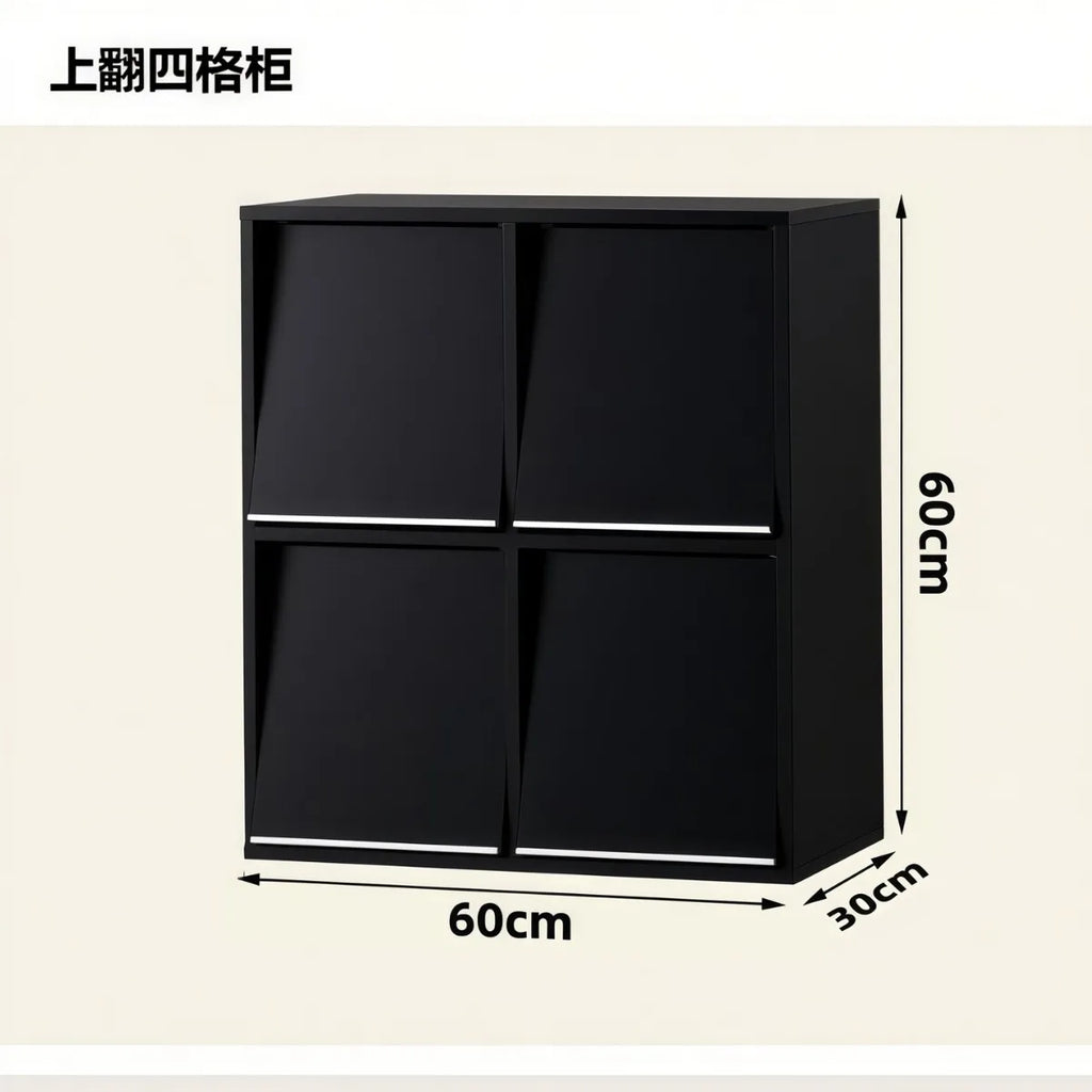 Kalek lattice cabinet free combination bookshelf floor shelf household living room wall low cabinet bookcase eight cabinets