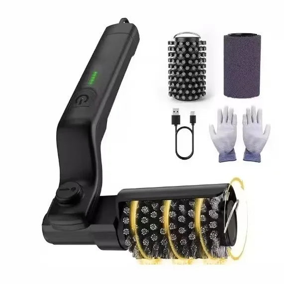 TINSOL Electric barbecue grill cleaning brush, wireless, rechargeable, rotatable, adjustable, for cleaning stubborn grease