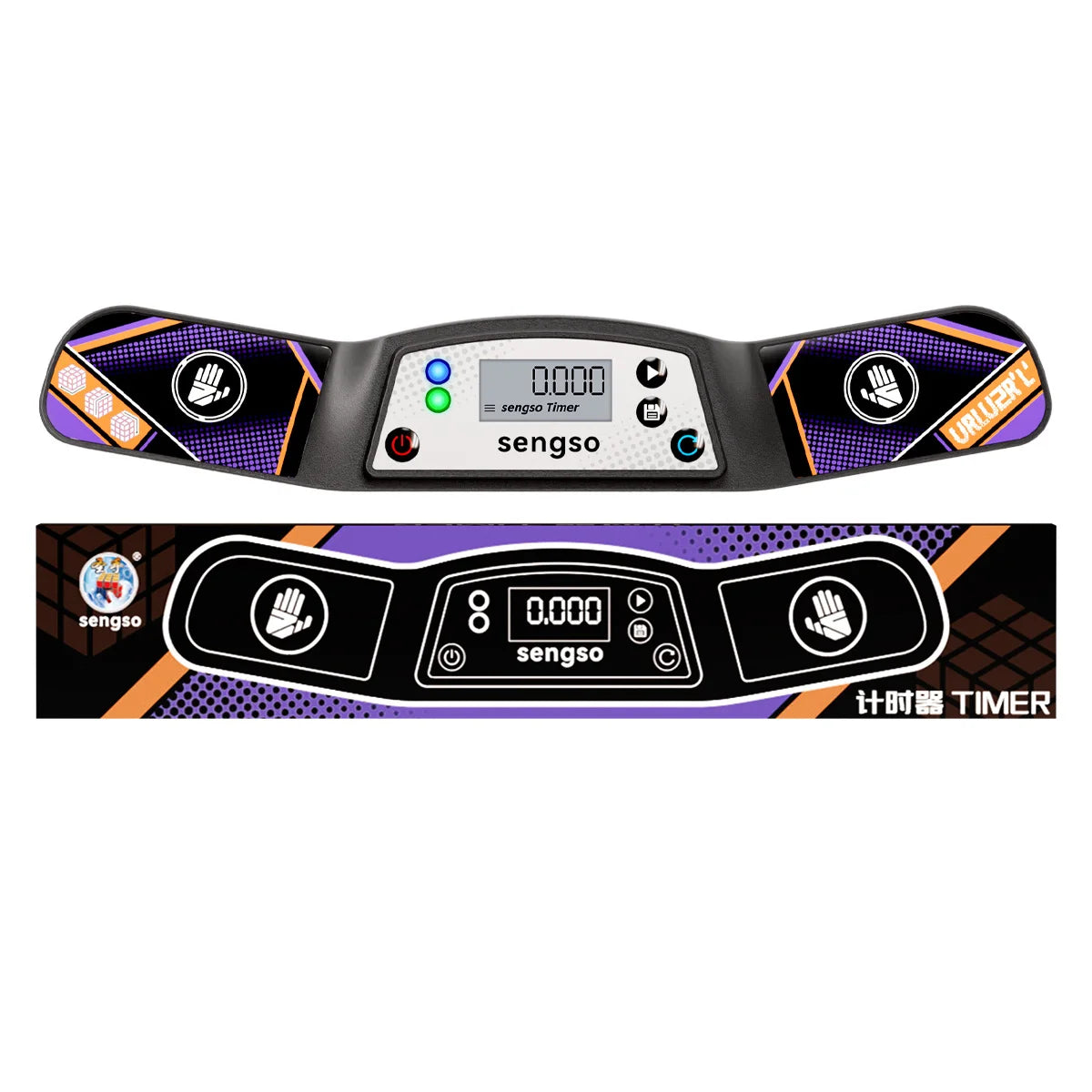 [ECube] Sengso Timer Magic Cube Timers Mat Professtional Mofangge Speed Magico Cubo Timer for Educational Competition Speed Cup