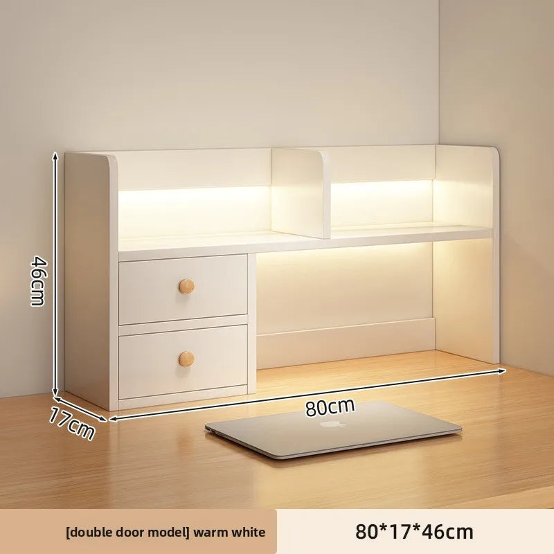 New model Desktop bookshelf shelf bedroom office table small multi-layer shelf living room desk storage simple bookcase
