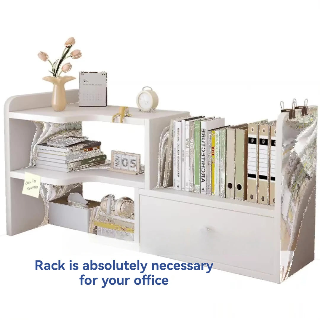 Bookshelf Office Desktop Storage Shelves Multi layer Scalable Shelves Student Desk Storage Boxes Small Bookcases