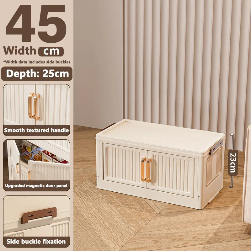 Thickened MultiFunctional Storage Cabinet with Double Doors for Home Living Room Multiple Layers Room Organizer for Miscellaneou