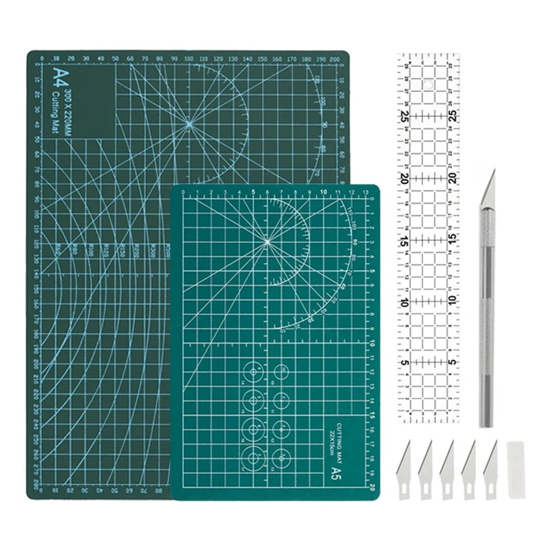 Craft Knife Precision Cutter and Self Healing Cutting Craft Mat Hobby Knife Set for Art Hobby Craft Scrapbooking Stencil
