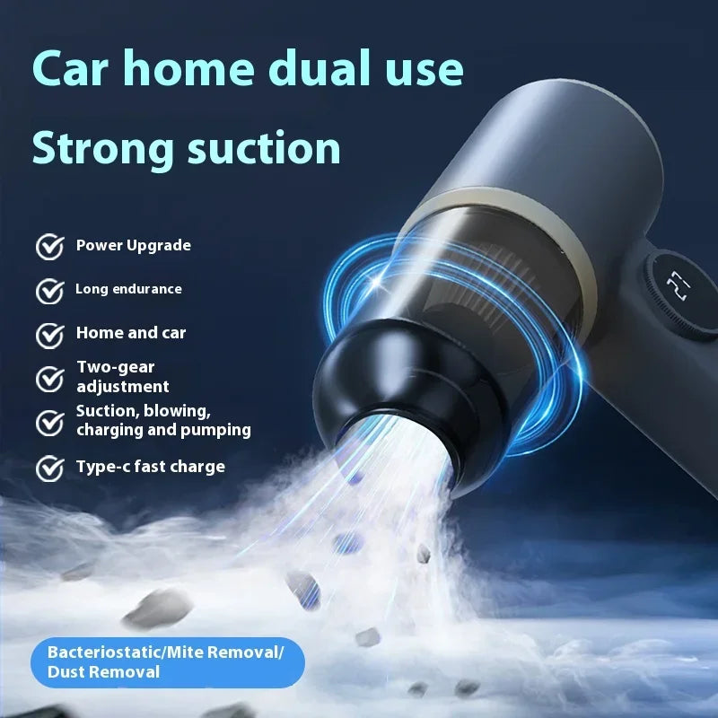 2990000pa Handheld Car Wireless Vacuum Cleaner 4-in-1 Suction Blowing Charging Pumping Two-gear Adjustment Vacuum Cleaner 2026