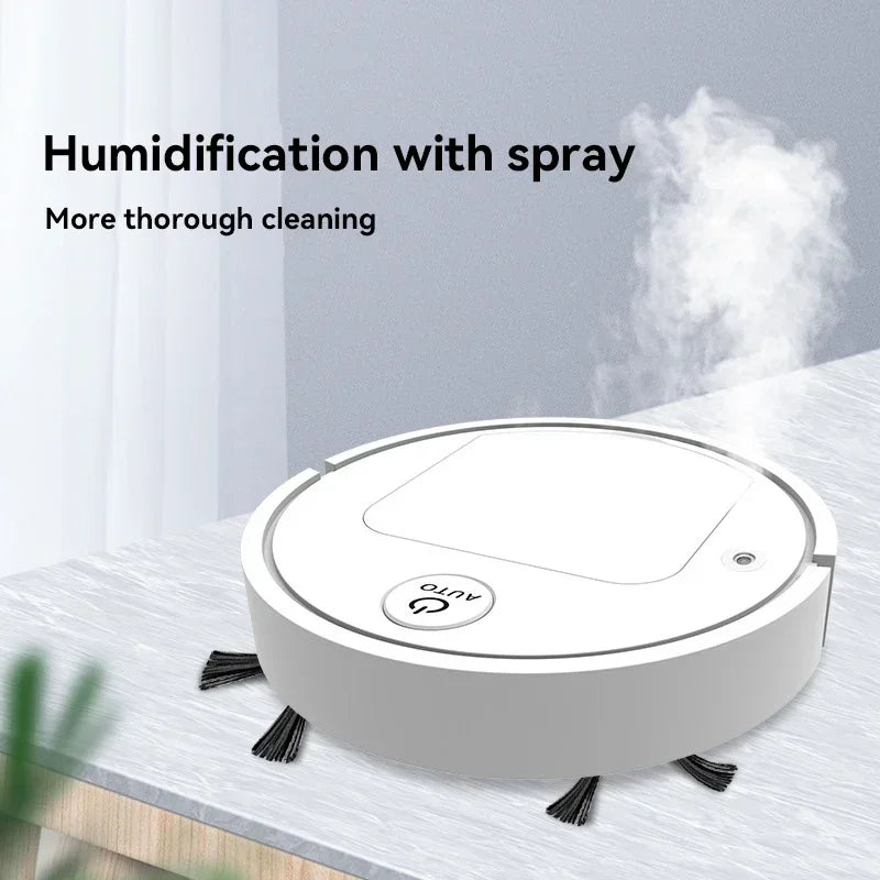 Lenovo 4 In 1 Spray Sweeping Robot Mopping & Vacuuming Strong Clean Air Purification Intelligent Robot Household Appliance