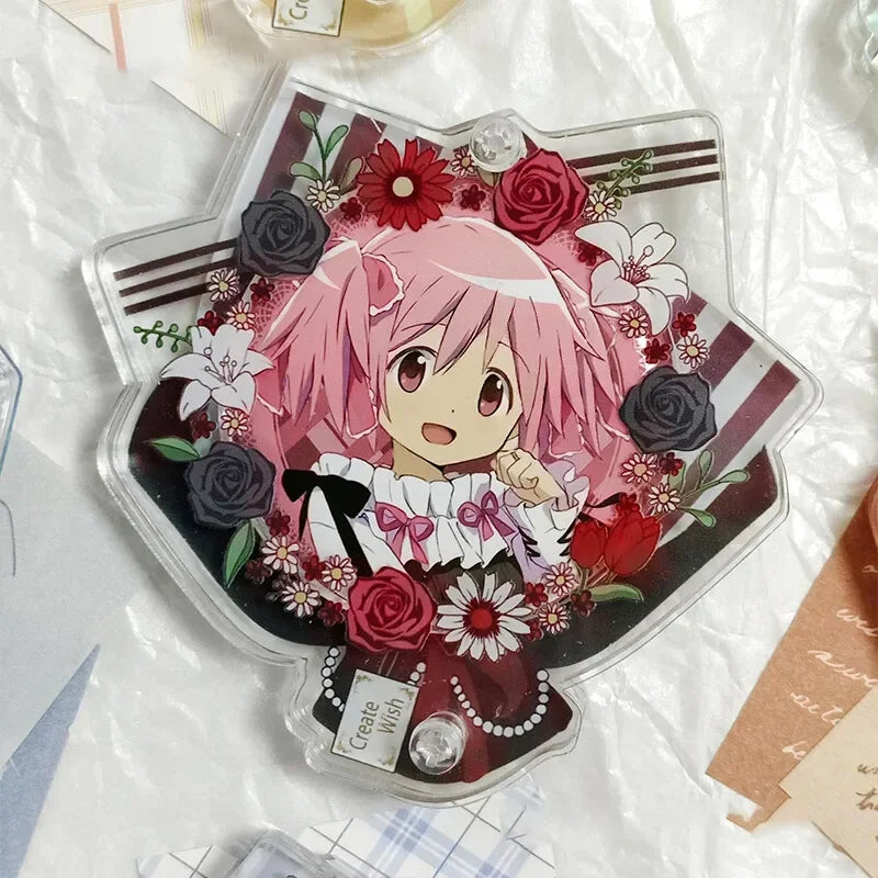 58mm Acrylic Badge Display Card Holders Brick Exquisite Anime Badge Storage Holder ID Badge Holder Boys Girls Card Sleeves