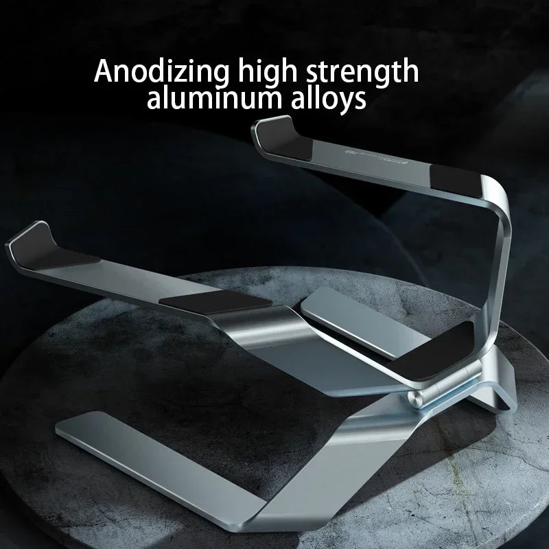 P68P69 Aluminum Alloy Laptop Stand Increased Lift To Receive A The Portable Double Vertical Heat Dissipation Office Desktop