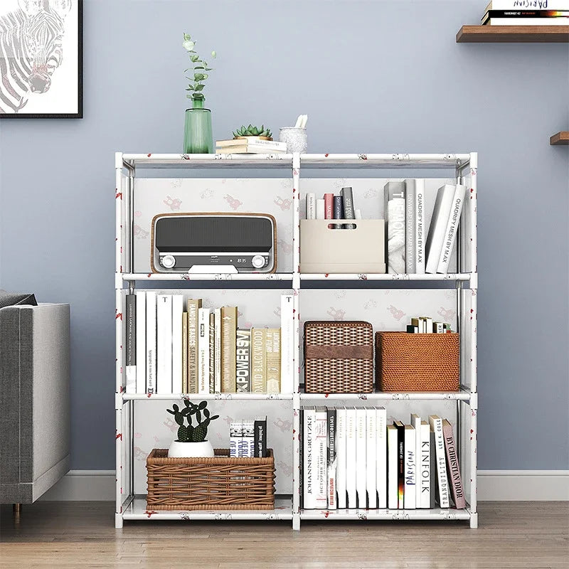 Kid Bookshelf Organizer Mobile Document Rack Picture Book Desk Side Storage Children Librero Infantil Bookcases Furniture