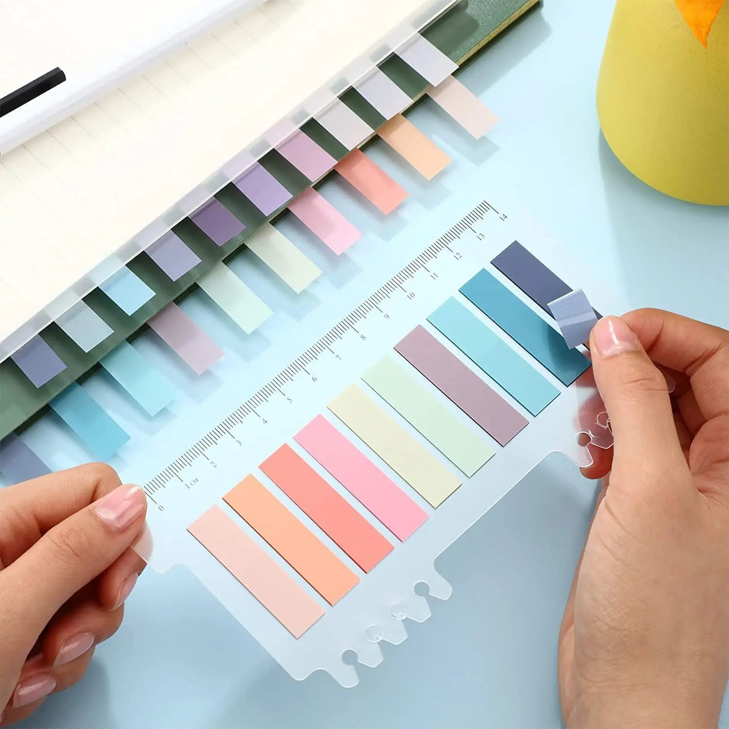 Color Self Adhesive Memo Pad Sticky Notes Bookmark Point It Marker Memo Sticker Paper Office School Supplies