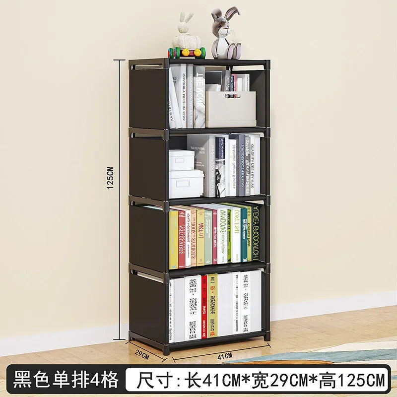 Kid Bookshelf Organizer Mobile Document Rack Picture Book Desk Side Storage Children Librero Infantil Bookcases Furniture