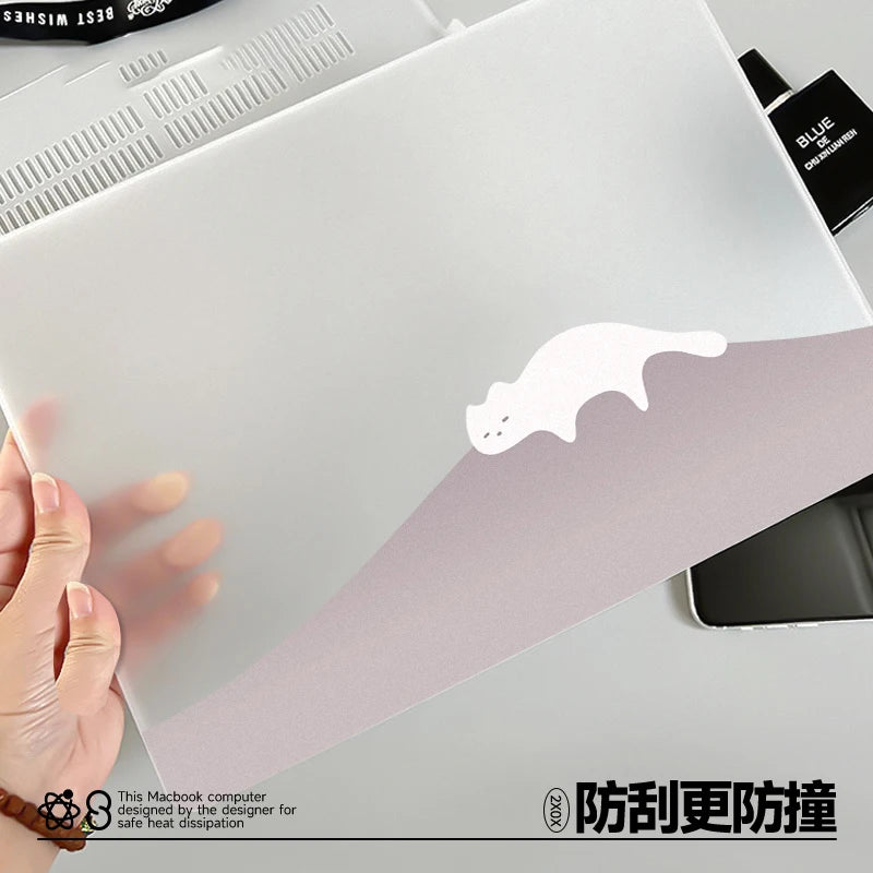 New Transparent Print Hard Shell Case For MacBook New Chip M1 Air 15 A3241 For Macbook Pro 16 A3403 New Air13.6 M2 A3240Case