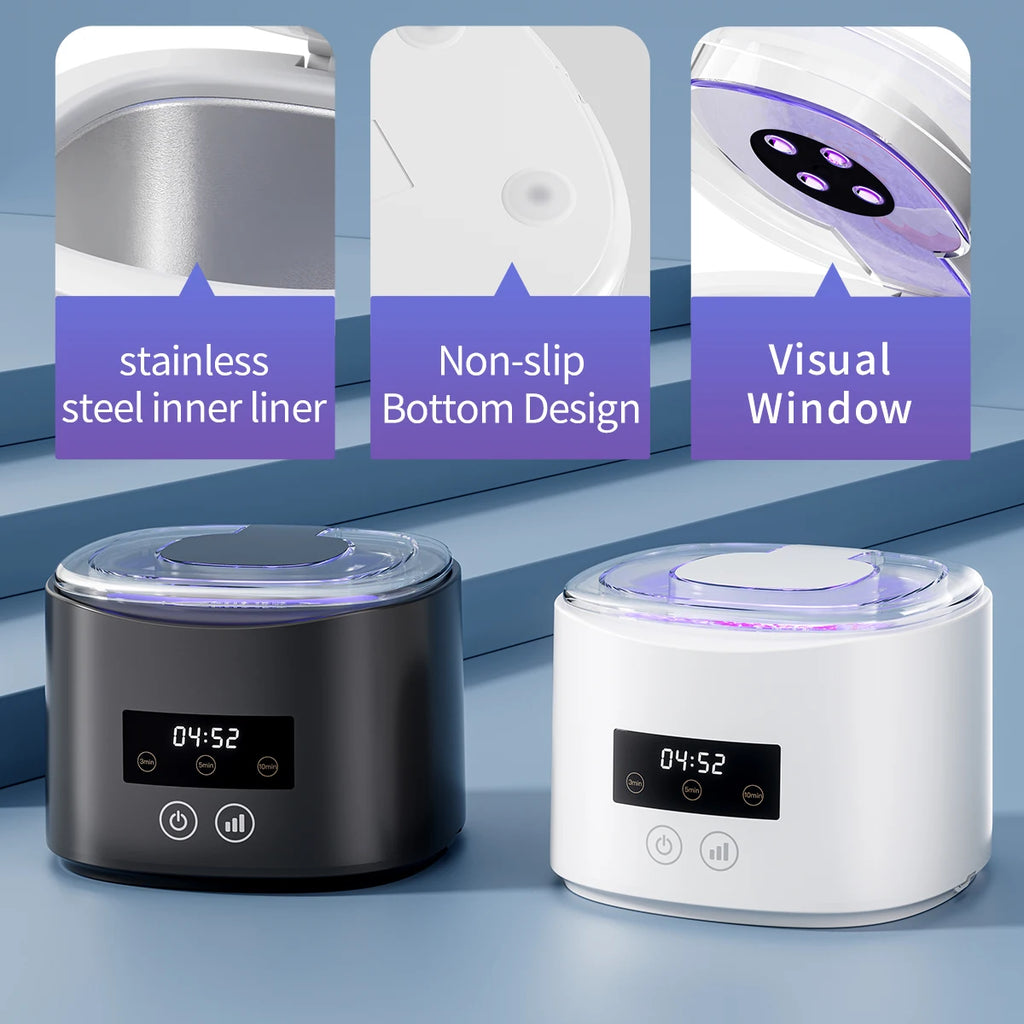 HOMEFISH  Cleaner Multi-Function USB Electric Cleaning Machine for Denture Braces Invisible Retainer Dental Care Box