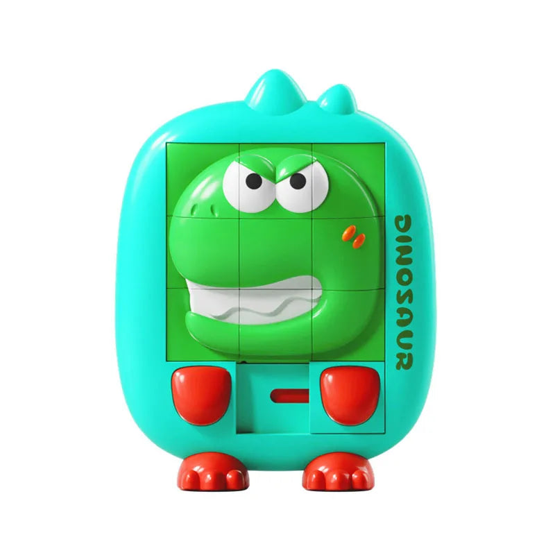 Children's early education puzzle thinking training toys Montessori teaching aids handmade three-dimensional sliding puzzle ﻿