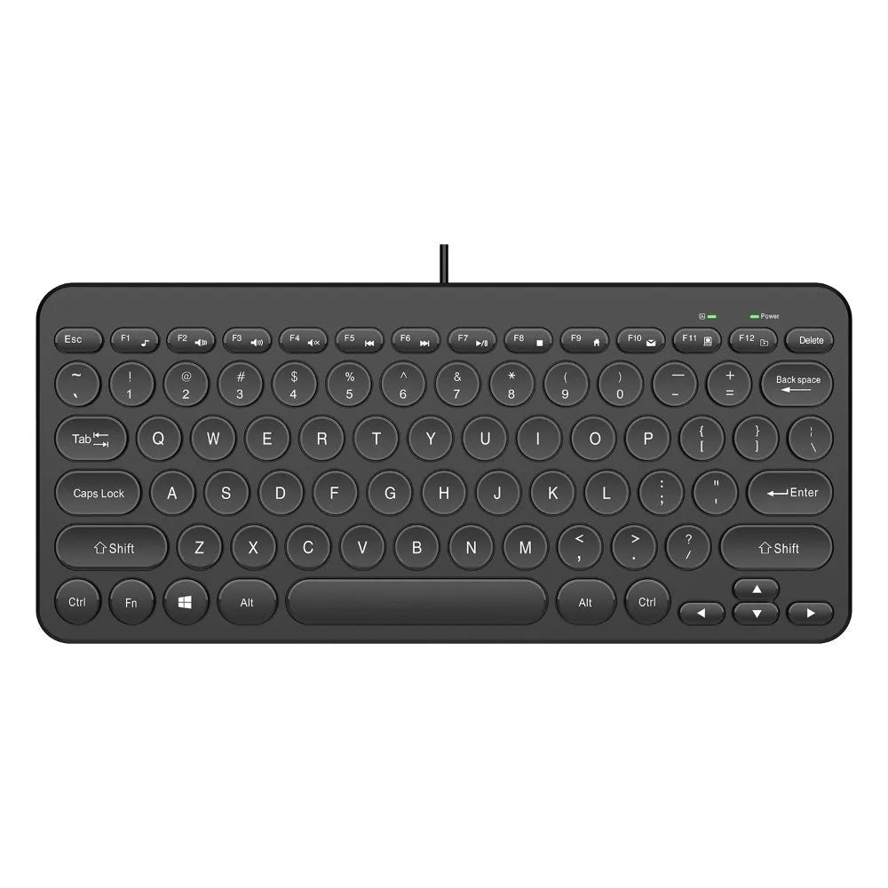 Plug Play USB Wired Keyboard Mute Slim Replaceable Keyboard Lightweight 78 Keys Keyboard Desktop Computer