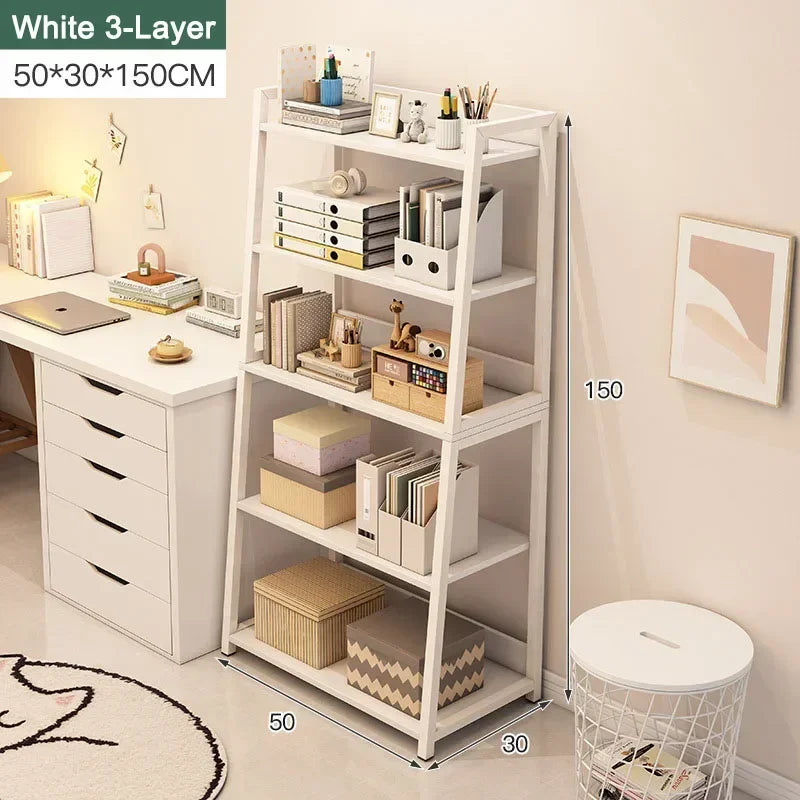 A Trapezoidal Storage Bookshelf Decor Living Room Cabinets Layer Open Bookcases Kitchen Organizer Storage Bedroom Display Racks