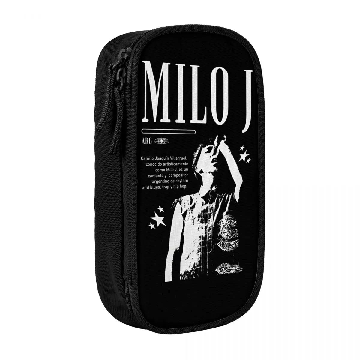 Cute Rapper Milo J Pencil Case Singer 166 Pencilcases Pen Holder for Girls Boys Large Storage Bag Office Zipper Stationery