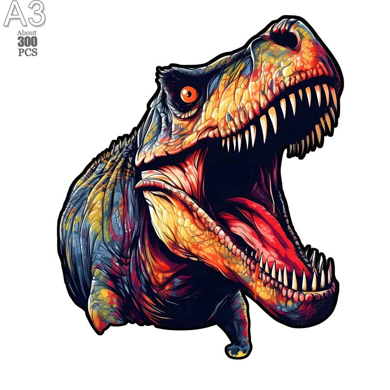 100-300PCS Dragon Puzzle Family Games Toys Birthday Gifts Wooden Puzzles Unique Wooden Animal Jigsaw Puzzles for Adults Kids