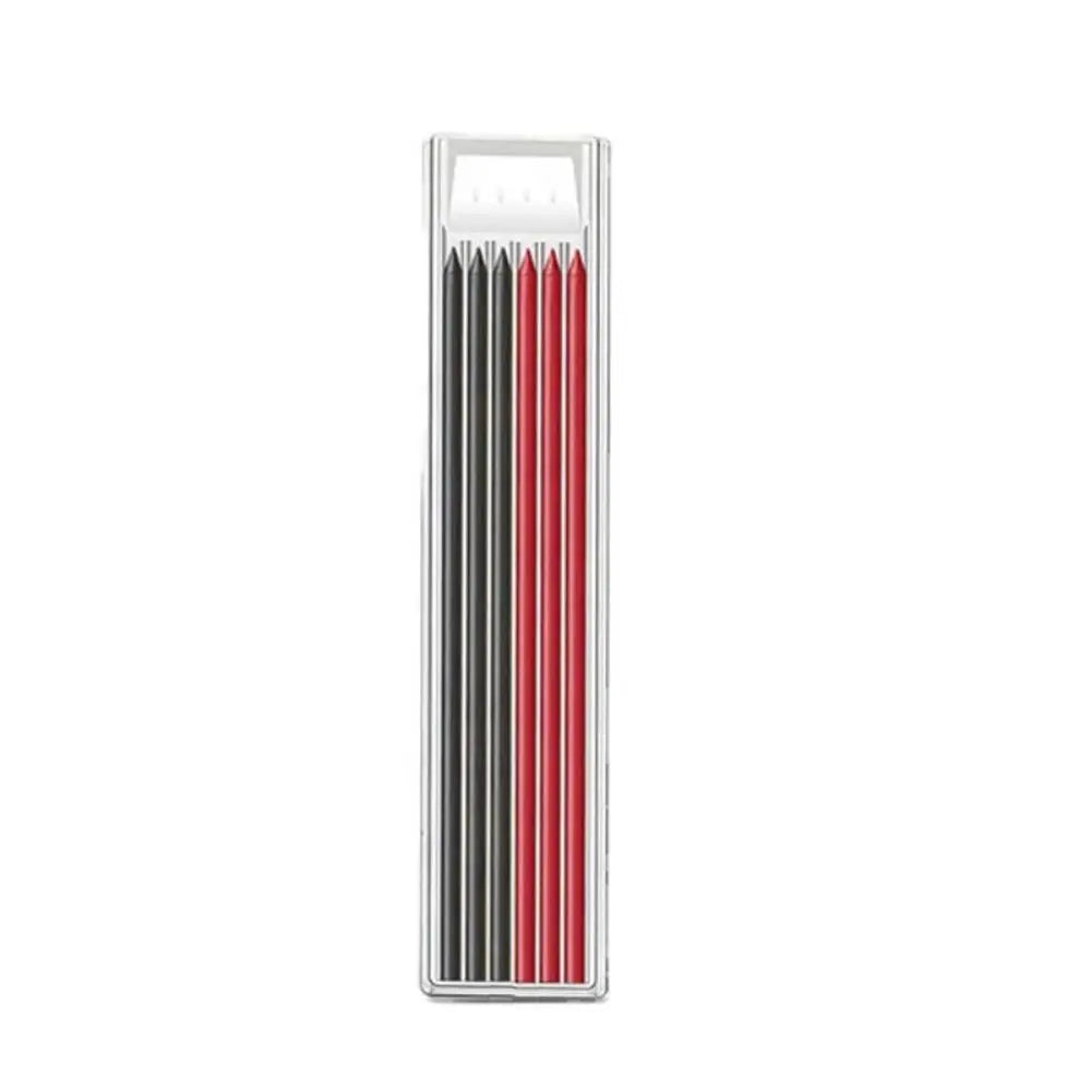 2.8mm Woodworking Pencil Deep Hole Marking Long Head Solid Carpenter Pencil Built-in Sharpener Metal Woodworking Marking Tool