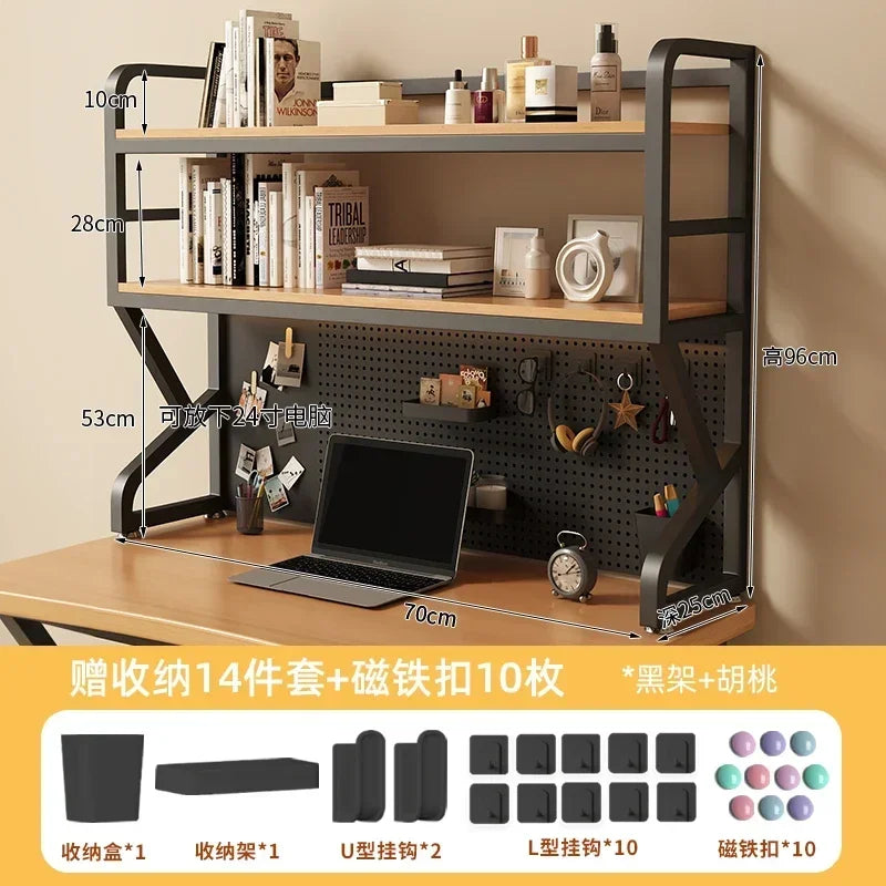 Multi-functional Bookcases for Student Desk Storage Shelf Desktop Multi-layer Simple Bookshelf Iron Home Furniture