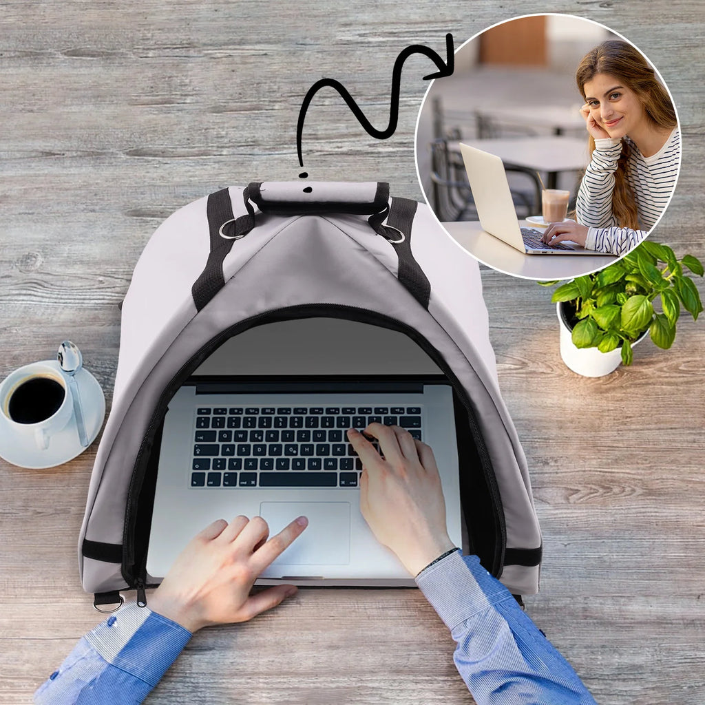 Laptop Sun Shade Privacy Screen Hood Portable Foldable Notebook Sun Shade Protects Privacy for Macbook Lenovo Dell Notebook