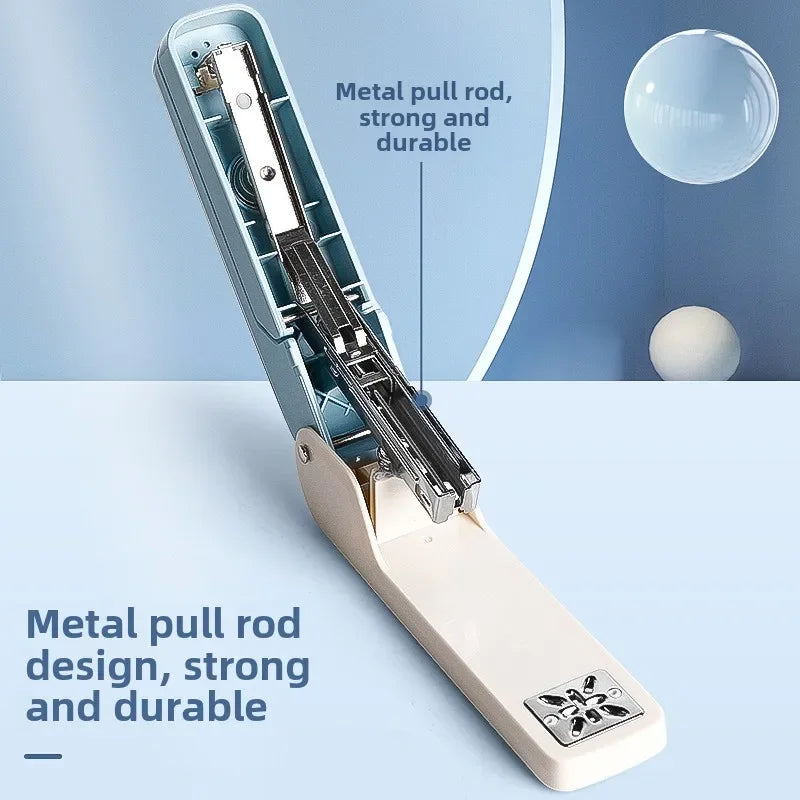 1pc 360° Rotatable Stapler with Staple Remover, Heavy Duty Stapling Machine for Home Office, Large Capacity & Strong Clutch