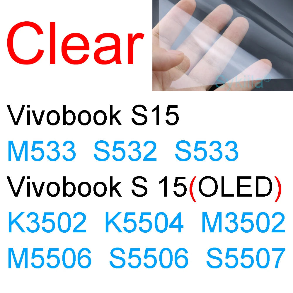 Screen Protector for ASUS Vivobook N6506 S5506 S5507 M5506 M5606 S5406 M5406 M7601 M7600 N7600 HD Clear Matte Frosted Skin Film