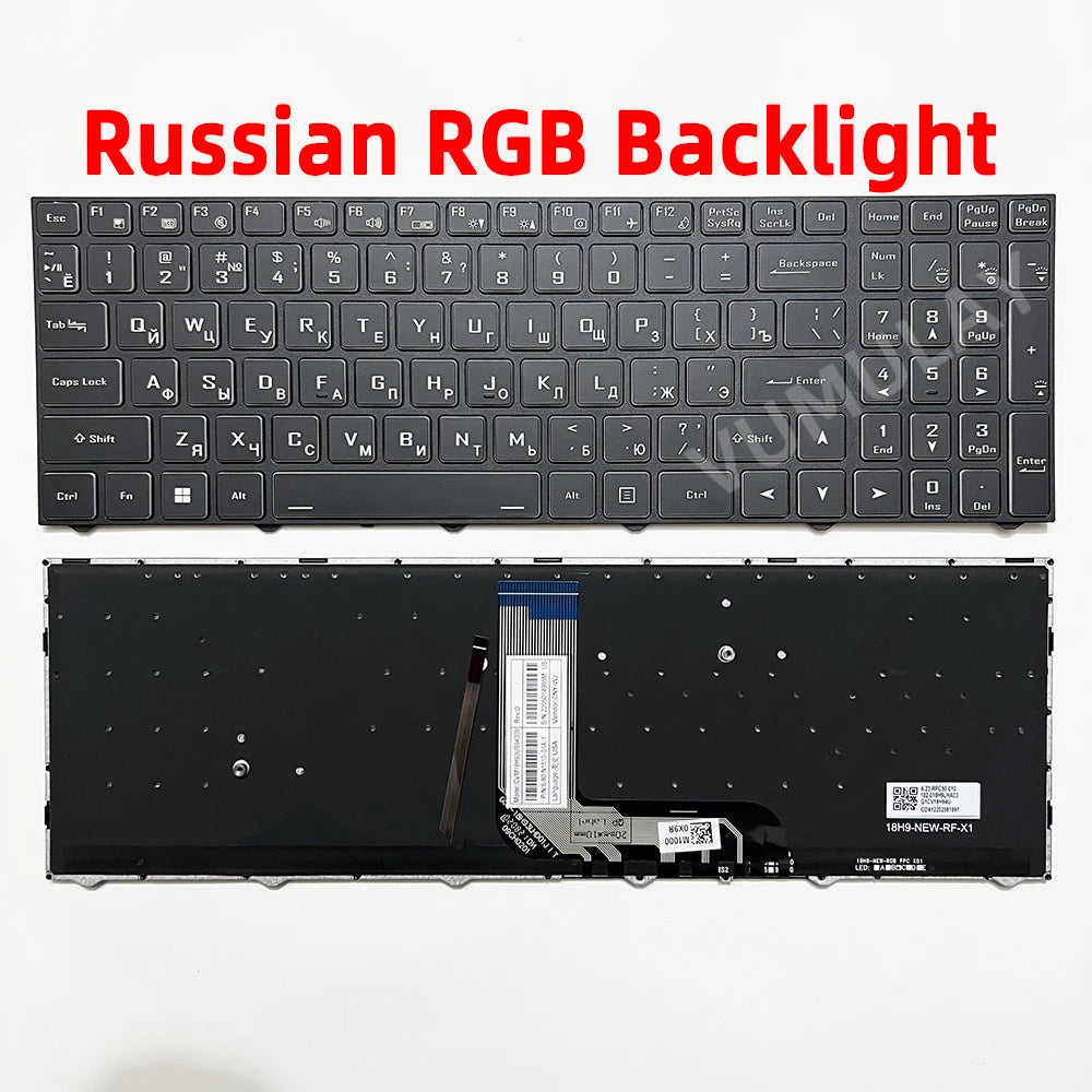 US/Russian Keyboard for Gigabyte Gaming G5 GD KD MD G5 KC-5US1130SH G7 KC G7 GD MD CLEVO N15Z3 PB70 PB71 PB50/51 CVM18H93K09430