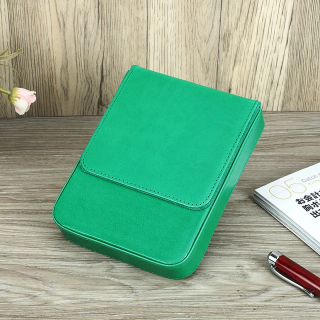 ExquisiteHandmade Fountain Pen Case Leather For Men Women Holder Pen Pouch Retro Pen Box Organizer Boys Girls School