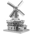 Piececool 3D Metal Puzzles Dutch Windmill Assembly Model Kits for Adult DIY Toys Building Kit Jigsaw Teen Gift