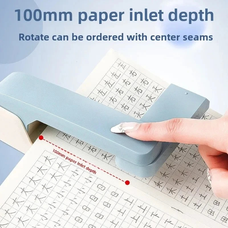 1pc 360° Rotatable Stapler with Staple Remover, Heavy Duty Stapling Machine for Home Office, Large Capacity & Strong Clutch