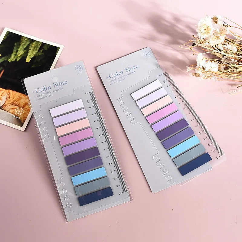 Color Self Adhesive Memo Pad Sticky Notes Bookmark Point It Marker Memo Sticker Paper Office School Supplies