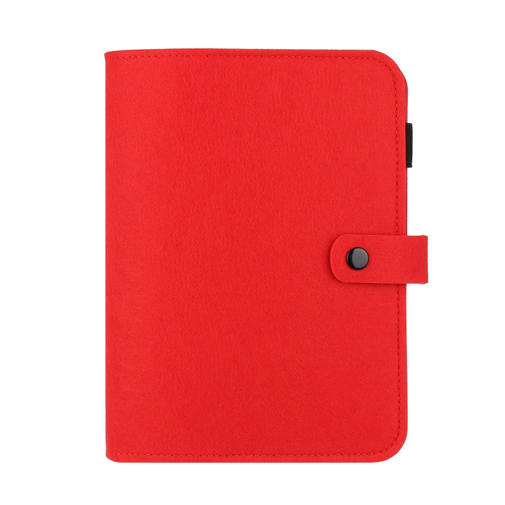 A5 A6 New Office Supplies Stationery Travel Diary Portable Diary Felt Notebook Felt Shell Ring Binder