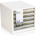 White Five Layer Filing Cabinet for Office and Home Use, Convenient and Tidy for Organization and Storage