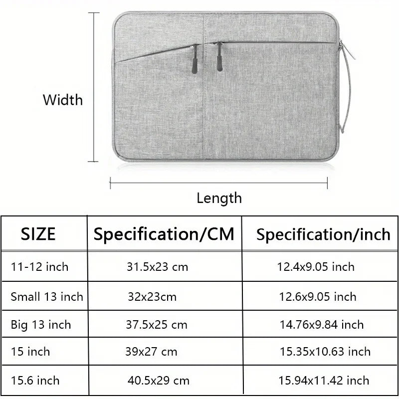 Laptop Bag 15 6 Inches Sleeve Case For Macbook M1 M2 Air 13 A2337 A2681 2020 2022 Pro 14 16 2021 2023 15.6 Shockproof Pouch Bags