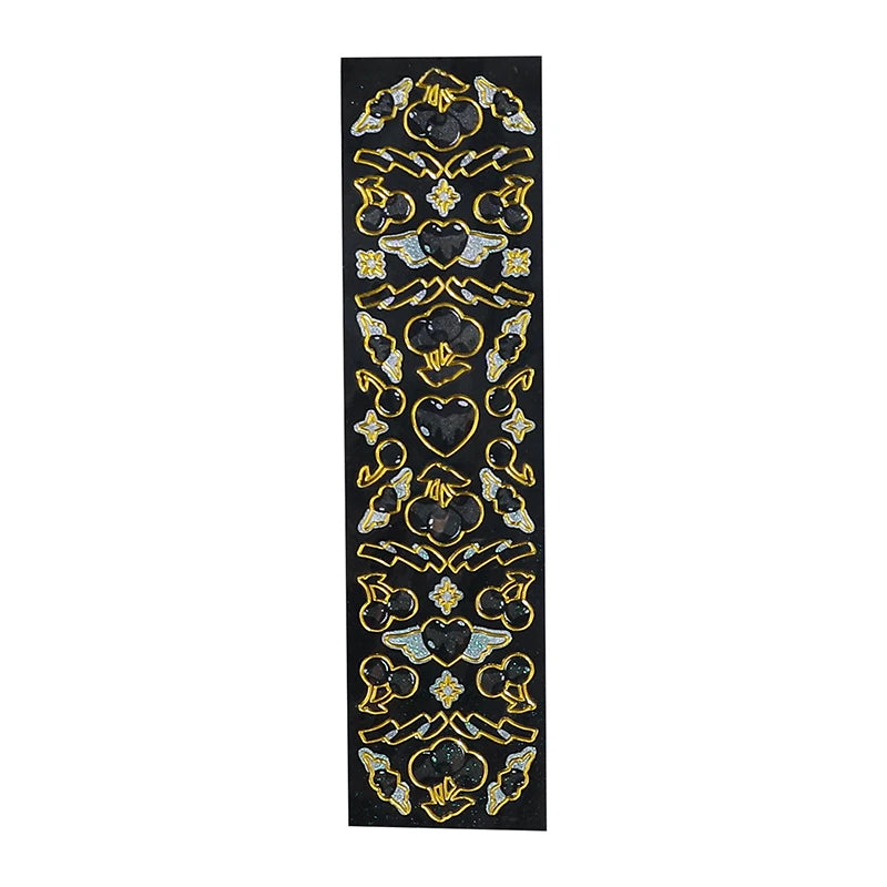 8 Designs 1 Pc/bag Ins Style Shining Phnom Penh Series Pvc Glitter Bronzing Hand Account DIY Decor Collage Material Stickers