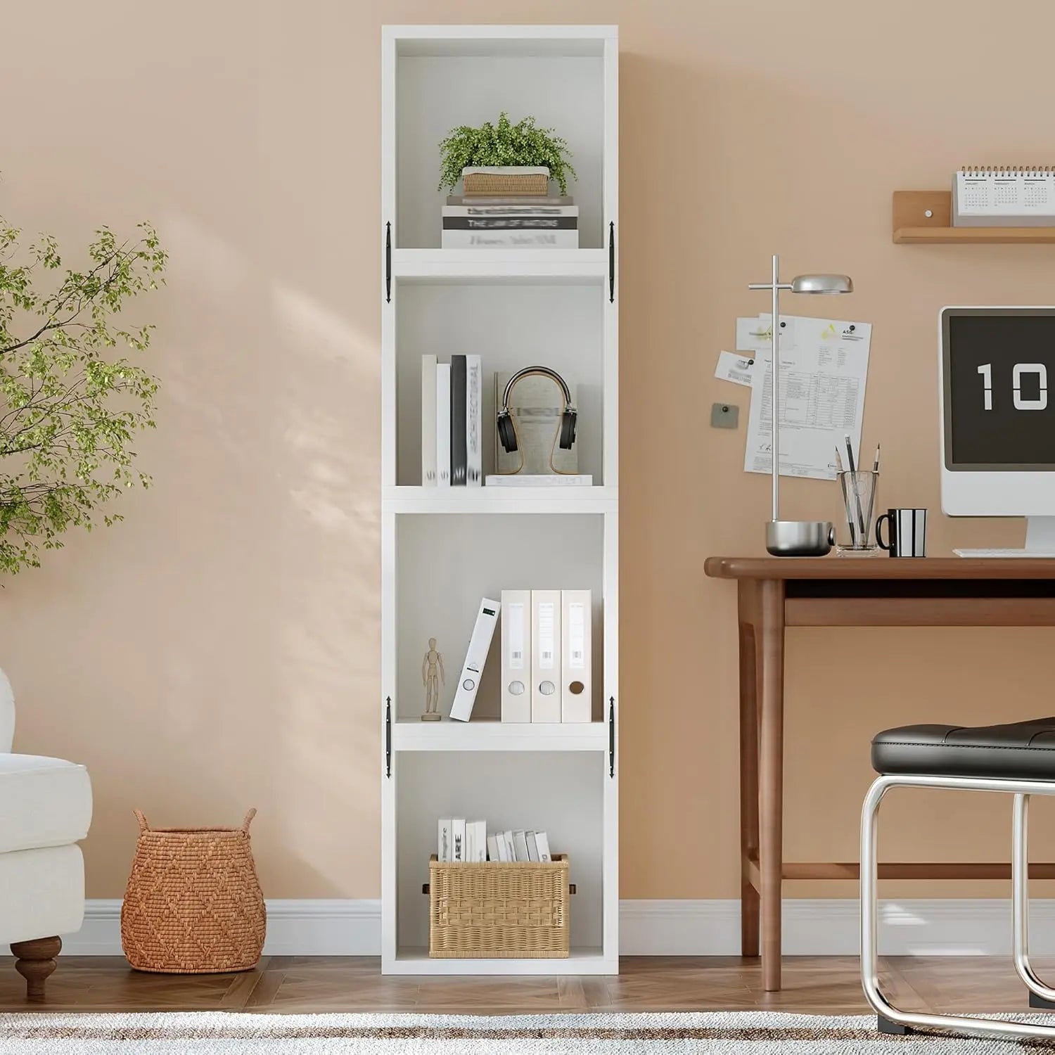 Stackable Cube Storage Organizer Modular Display Bookcase Anti-Tip Cubby for Bedroom Office Dorm 2-Cube White, Customized
