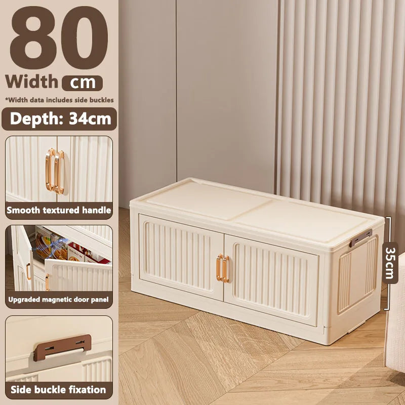 Thickened MultiFunctional Storage Cabinet with Double Doors for Home Living Room Multiple Layers Room Organizer for Miscellaneou