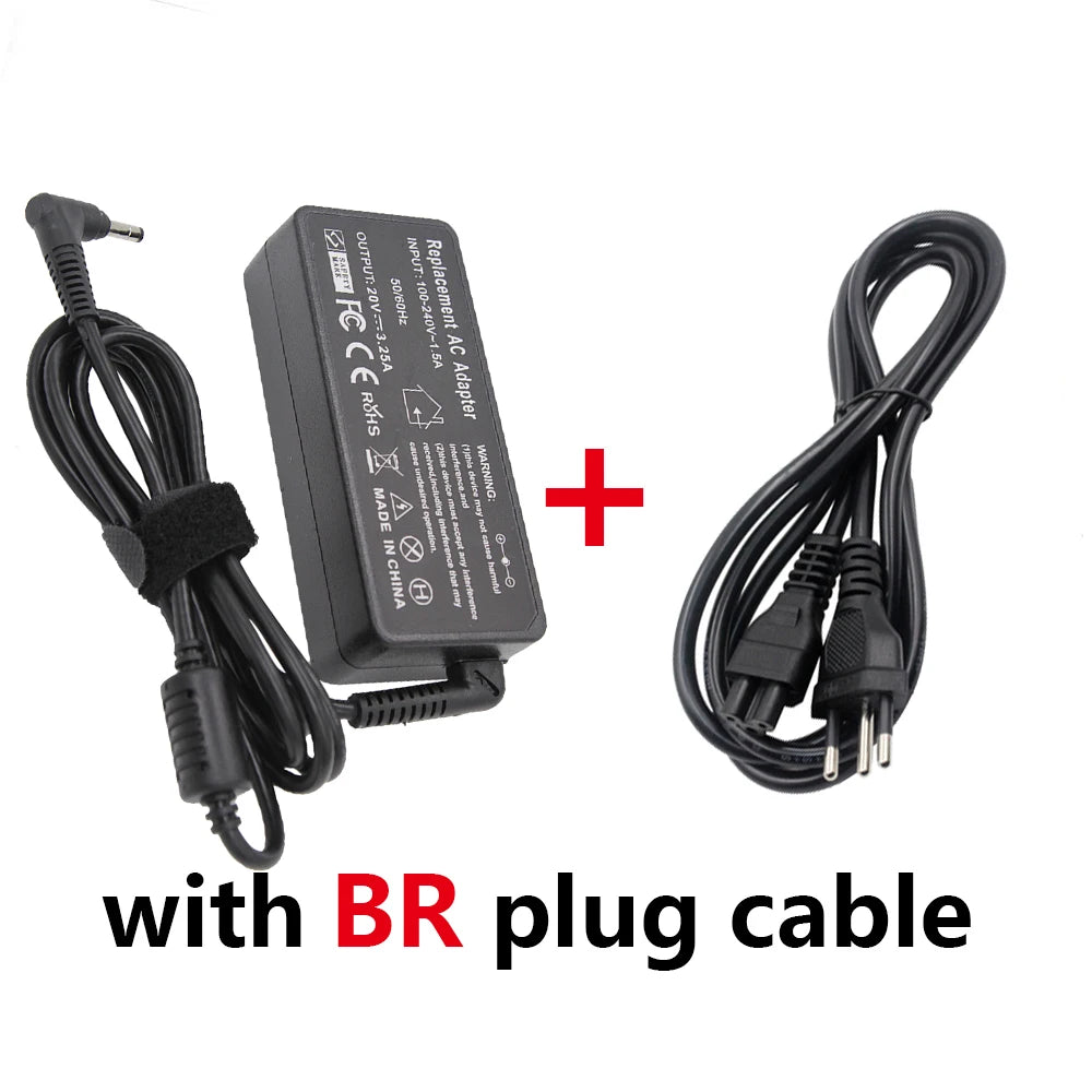 20V 3.25A 65W 4.0*1.7mm AC Laptop Charger For Lenovo IdeaPad 330s 320 100-15 B50-10 YOGA 710 510-14ISK Redmibook 14 13 Adapter