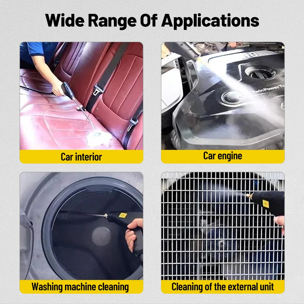 Podofo 2200W Handheld Steam Cleaner With 1.2L Water Tank High Temp Steam Cleaner Dirt, Grime Cleaning Machine For Kitchens, Windows, Bathrooms, Cars
