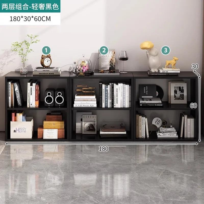 BookShelf Decor Living Room Cabinets Dressers Display House Desk Boocase Entryways Wood Storage Luxury Cabinet Trendy Furniture