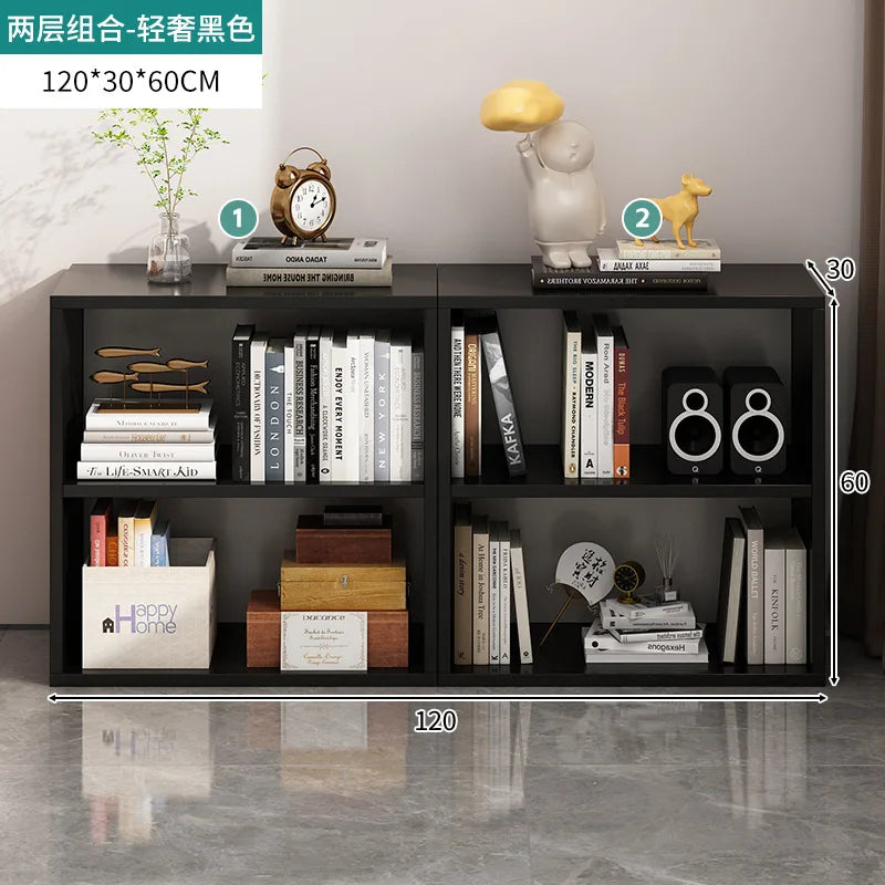 Kalek lattice cabinet free combination bookshelf floor shelf household living room wall low cabinet bookcase eight cabinets