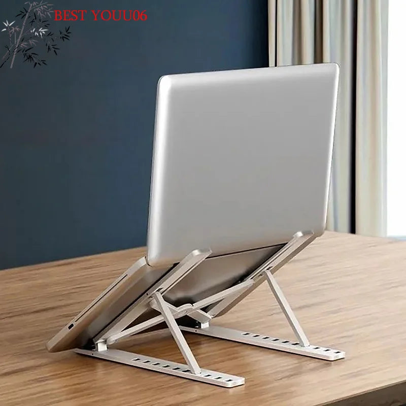 Hot Universal Laptop Stand Adjustable Notebook Holder For Macbook Non-slip Foldable Cooling Base Bracket For Laptop Tablet Phone