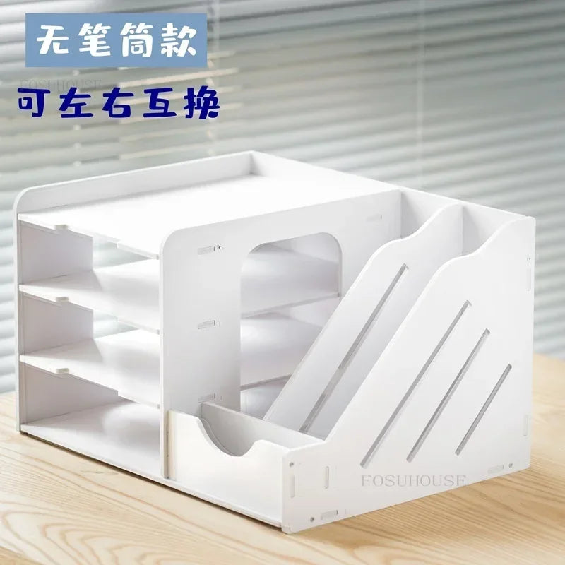 Office Filing Cabinet Storage Box Information Rack Office Furniture Large-capacity Desktop Storage File Rack Multi-layer Cabinet