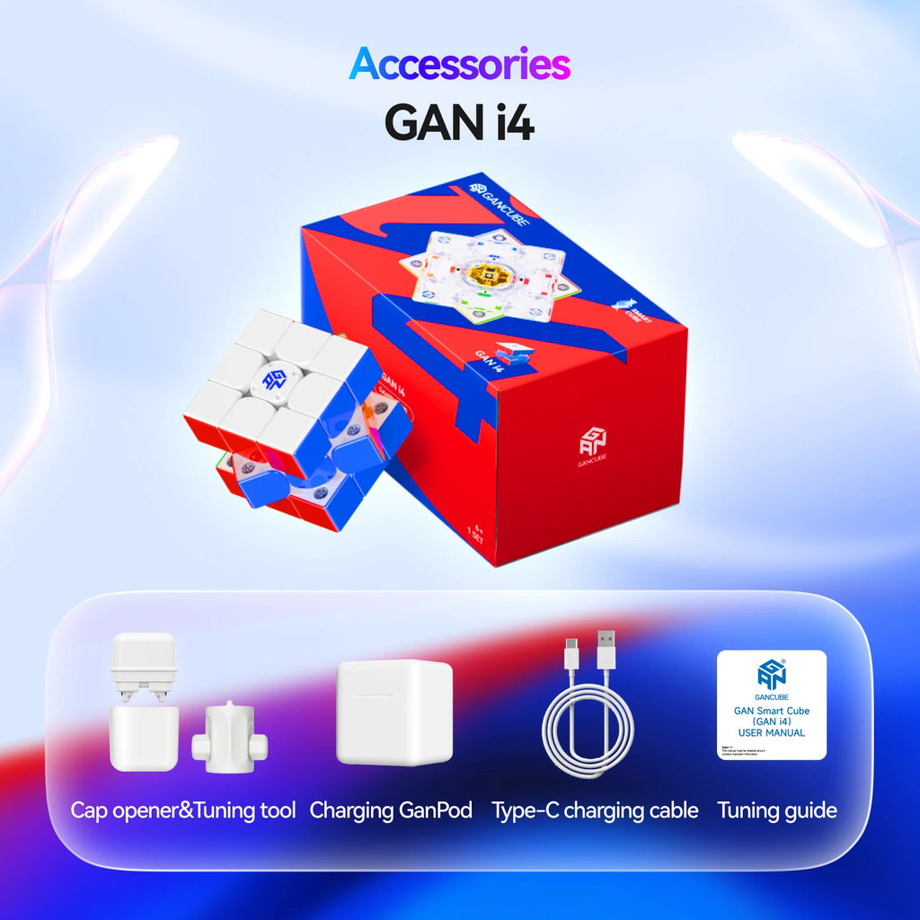 [JudyCube] GAN i4 Intelligent Flagship 3X3 Magnetic Smooth Competition Online PK Puzzle Toy GAN Smart Cube I4