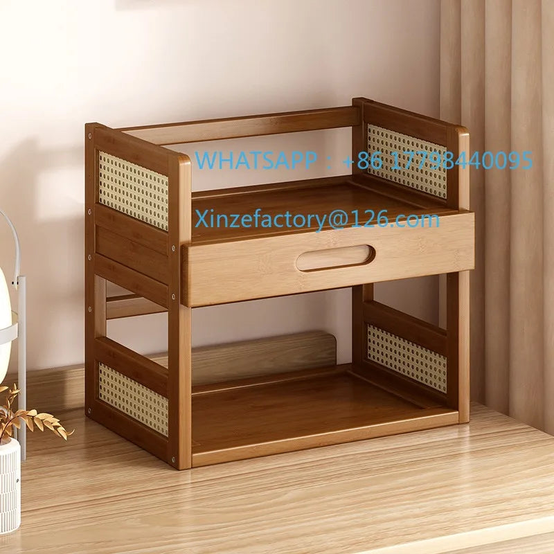 Desktop Bookshelf Shelf Desktop Office Computer Storage Rack Simple Multi-layer Small Bookshelf Home Bookcase Storage