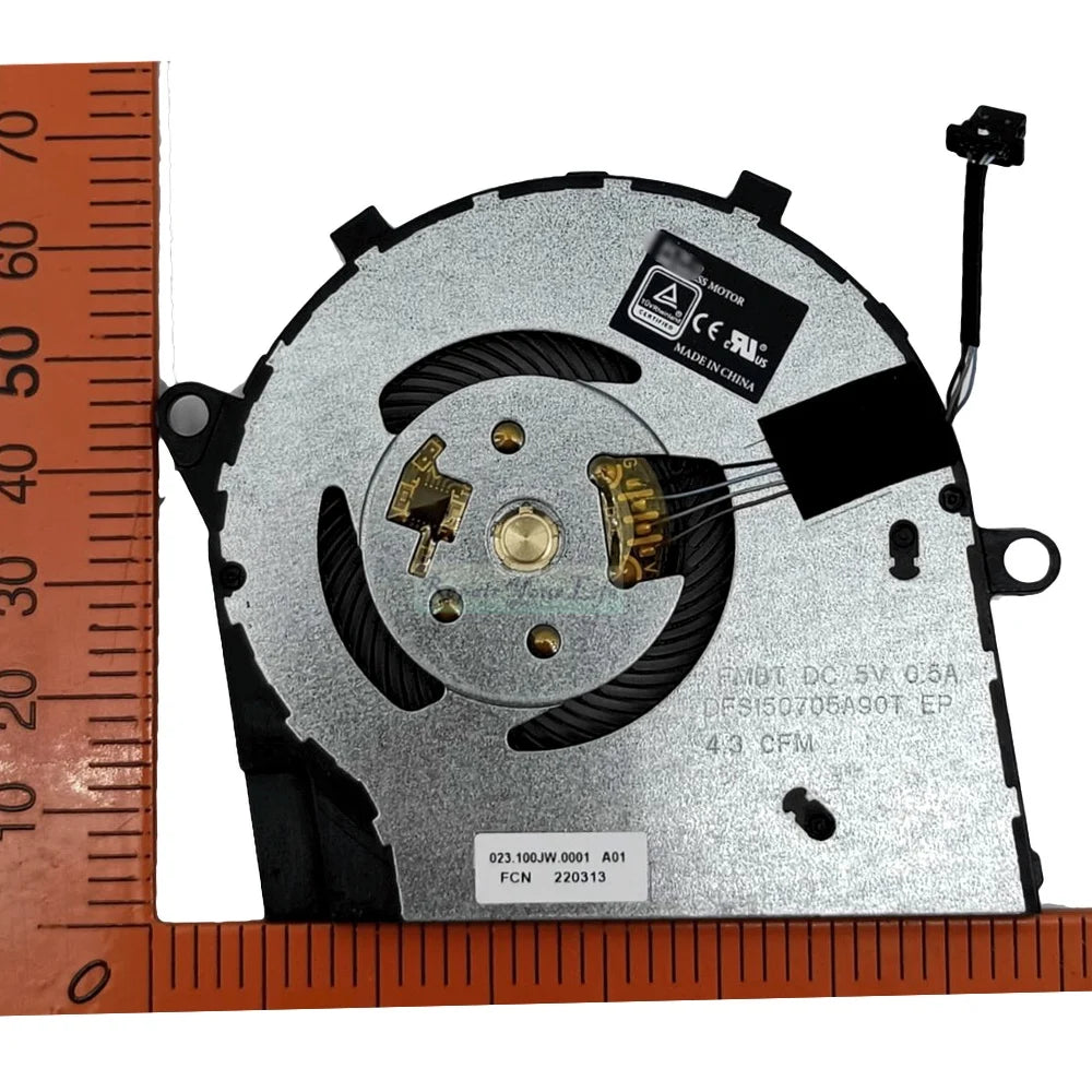 Laptop CPU Cooling Fans for Dell Inspiron 14 5000 2020 5401 5402 5405 5408 PC Fan Cooler Radiator 0R6YTH R6YTH 023.100JW.001