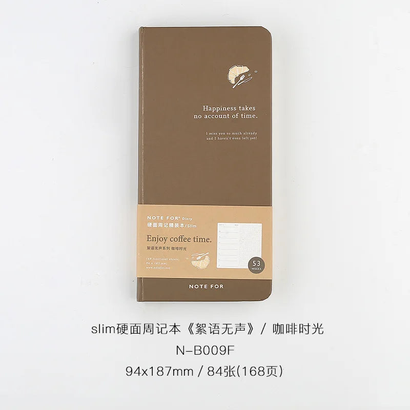 Weekly Record Book  Retro Slim Weekly Plan Book Notepad Cute Notebook Planner Office & School Supplies Note Book