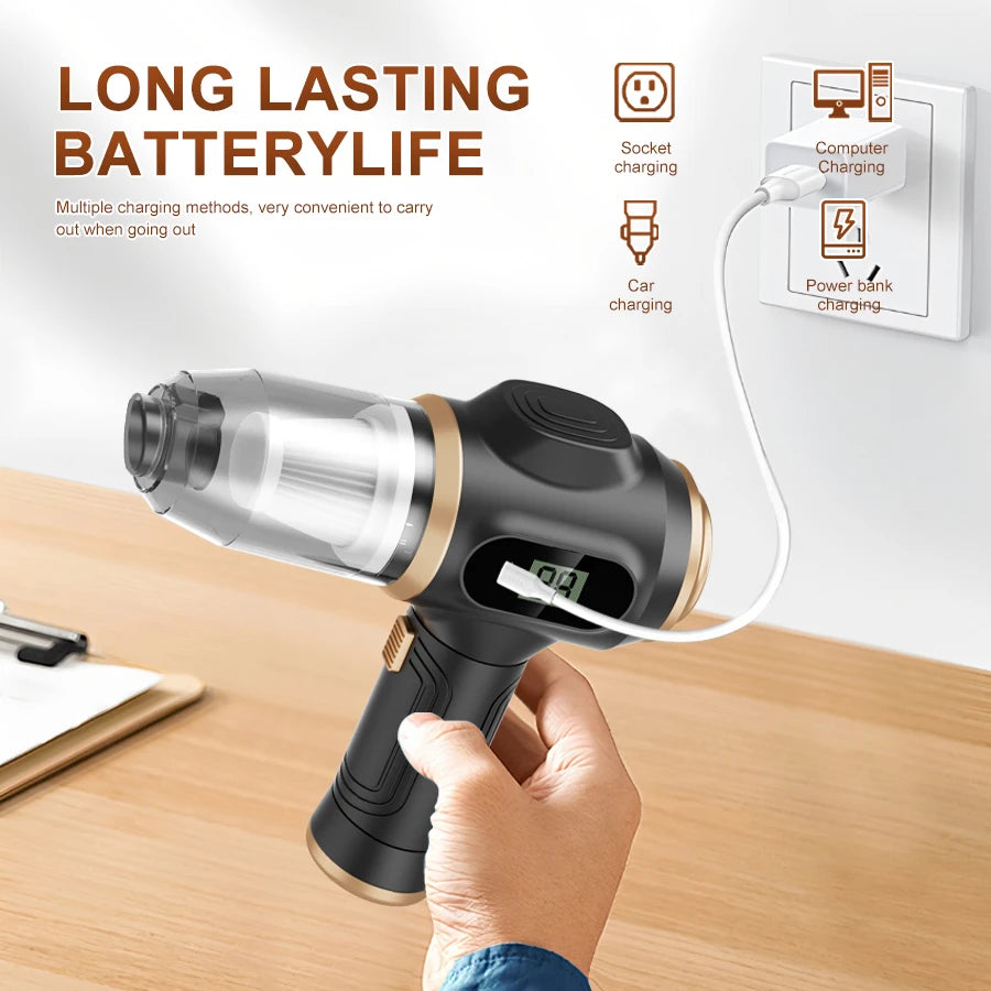 Cordless handheld vacuum cleaner, household appliance, sofa and desk cleaning, high-efficiency cleaner, carpet vacuum cleaner