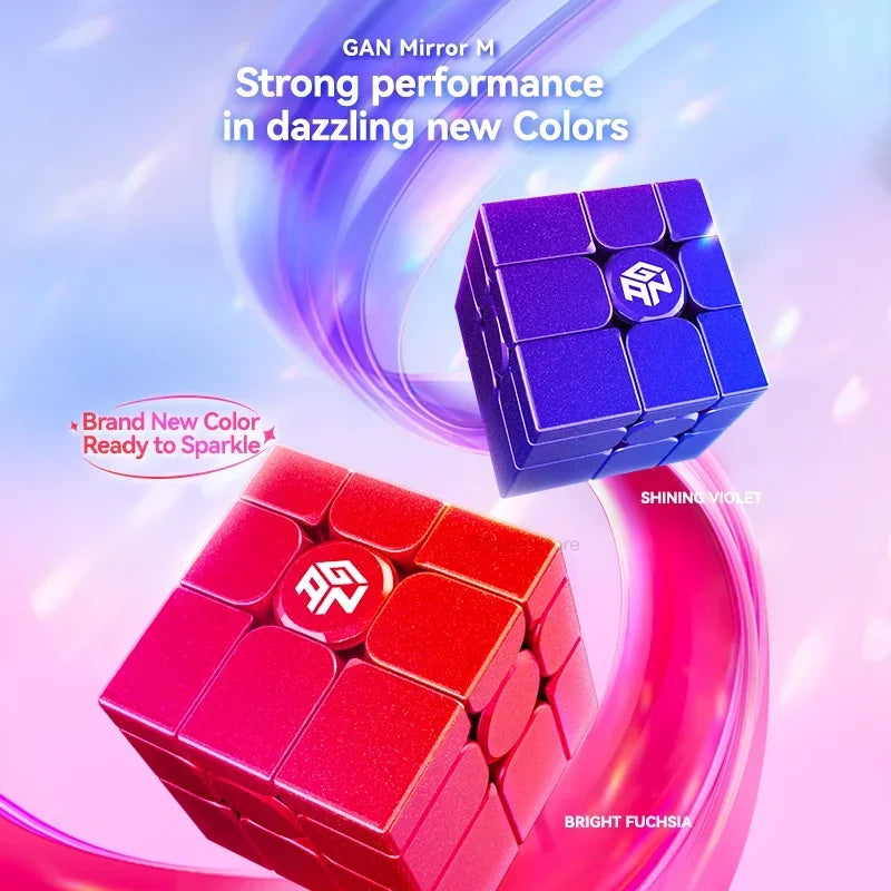 [Picube] GAN 3x3 Mirror Cube 3X3x3 Magnetic CubeProfessional,Puzzle Toys, Antistress,Cast Coated,Children's Gifts Gan Mirror M